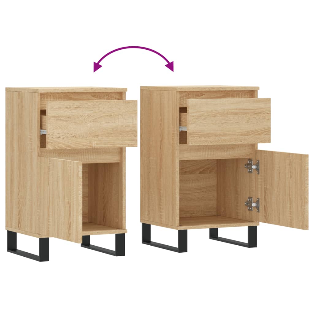 Buffet chêne sonoma 40x35x70 cm bois d'ingénierie - XIOS