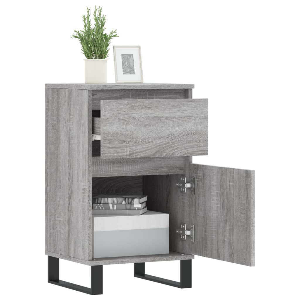 Buffet sonoma gris 40x35x70 cm bois d'ingénierie - XIOS