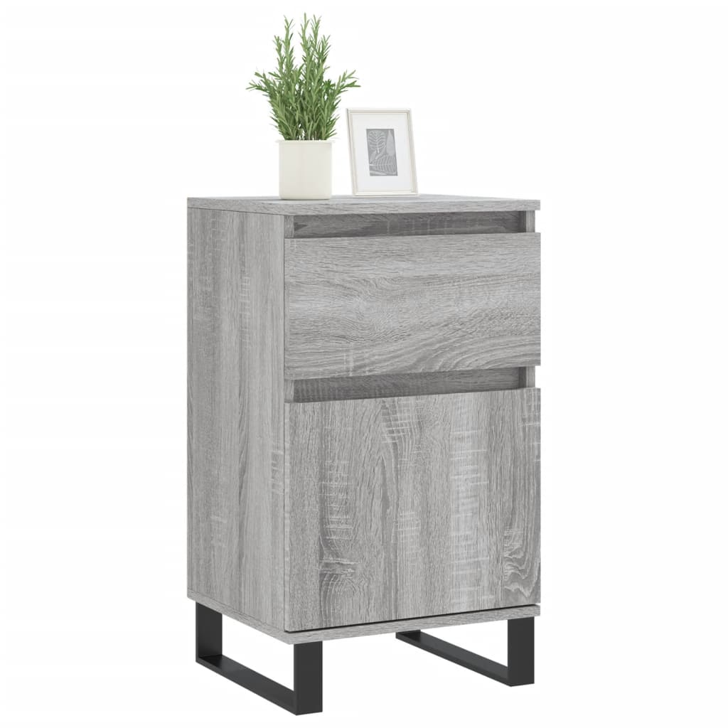 Buffets 2 pcs sonoma gris 40x35x70 cm bois d'ingénierie - XIOS