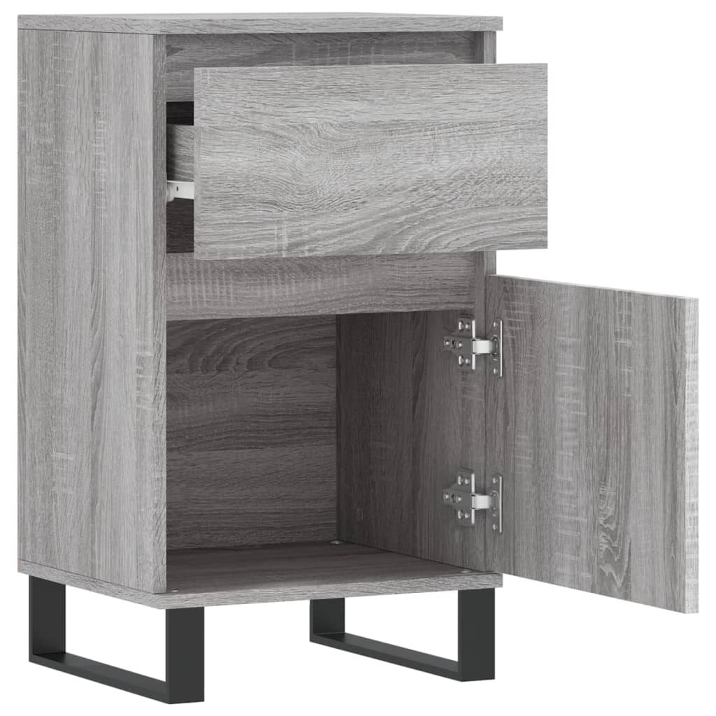 Buffets 2 pcs sonoma gris 40x35x70 cm bois d'ingénierie - XIOS