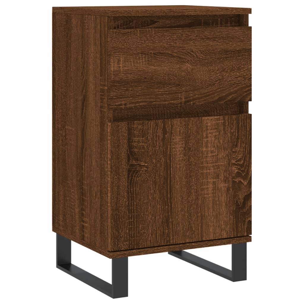 Buffets 2 pcs chêne marron 40x35x70 cm bois d'ingénierie - XIOS