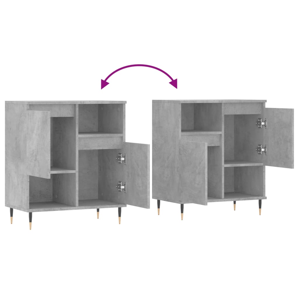 Buffet Gris béton 60x35x70 cm Bois d'ingénierie - XIOS