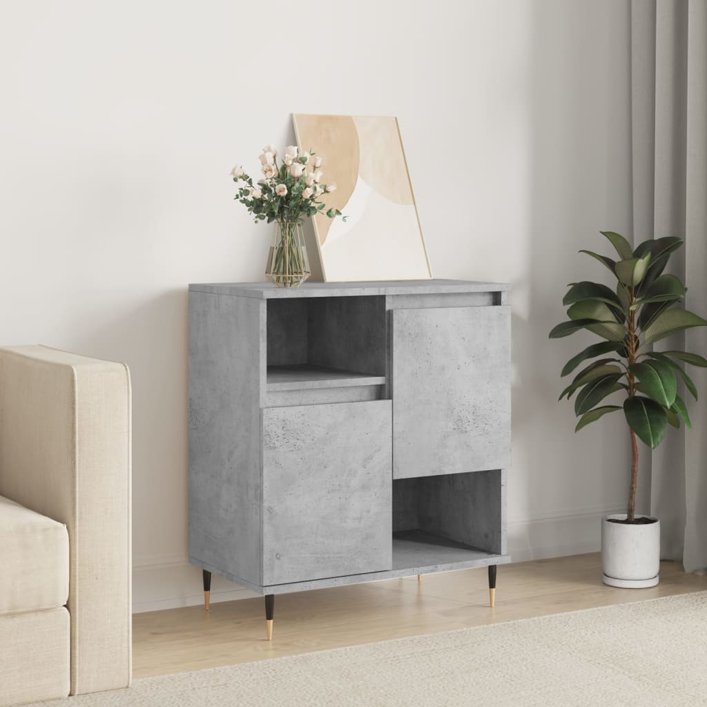Buffet Gris béton 60x35x70 cm Bois d'ingénierie - XIOS