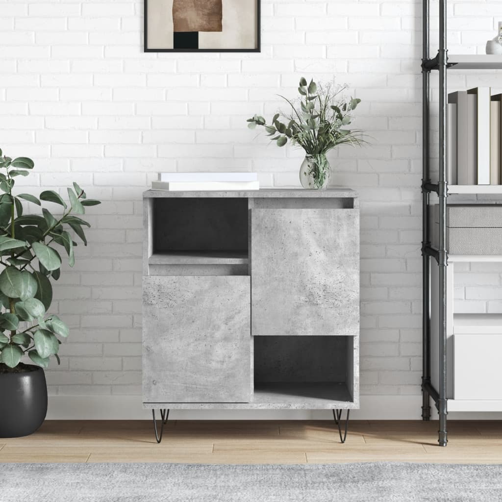 Buffet Gris béton 60x35x70 cm Bois d'ingénierie - XIOS