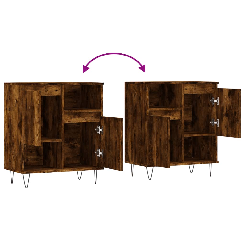 Buffet Chêne fumé 60x35x70 cm Bois d'ingénierie - XIOS