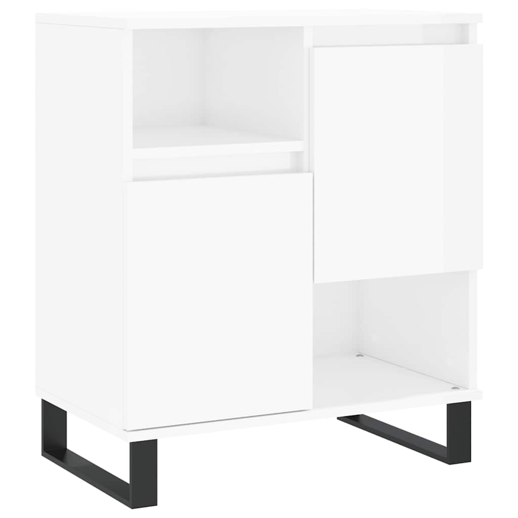 Buffet Blanc brillant 60x35x70 cm Bois d'ingénierie - XIOS