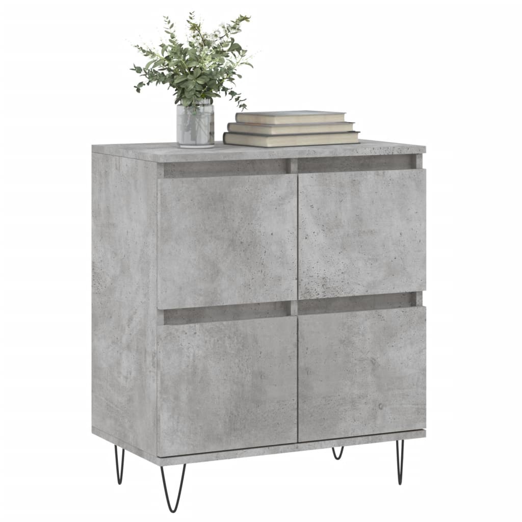 Buffet Gris béton 60x35x70 cm Bois d'ingénierie - XIOS