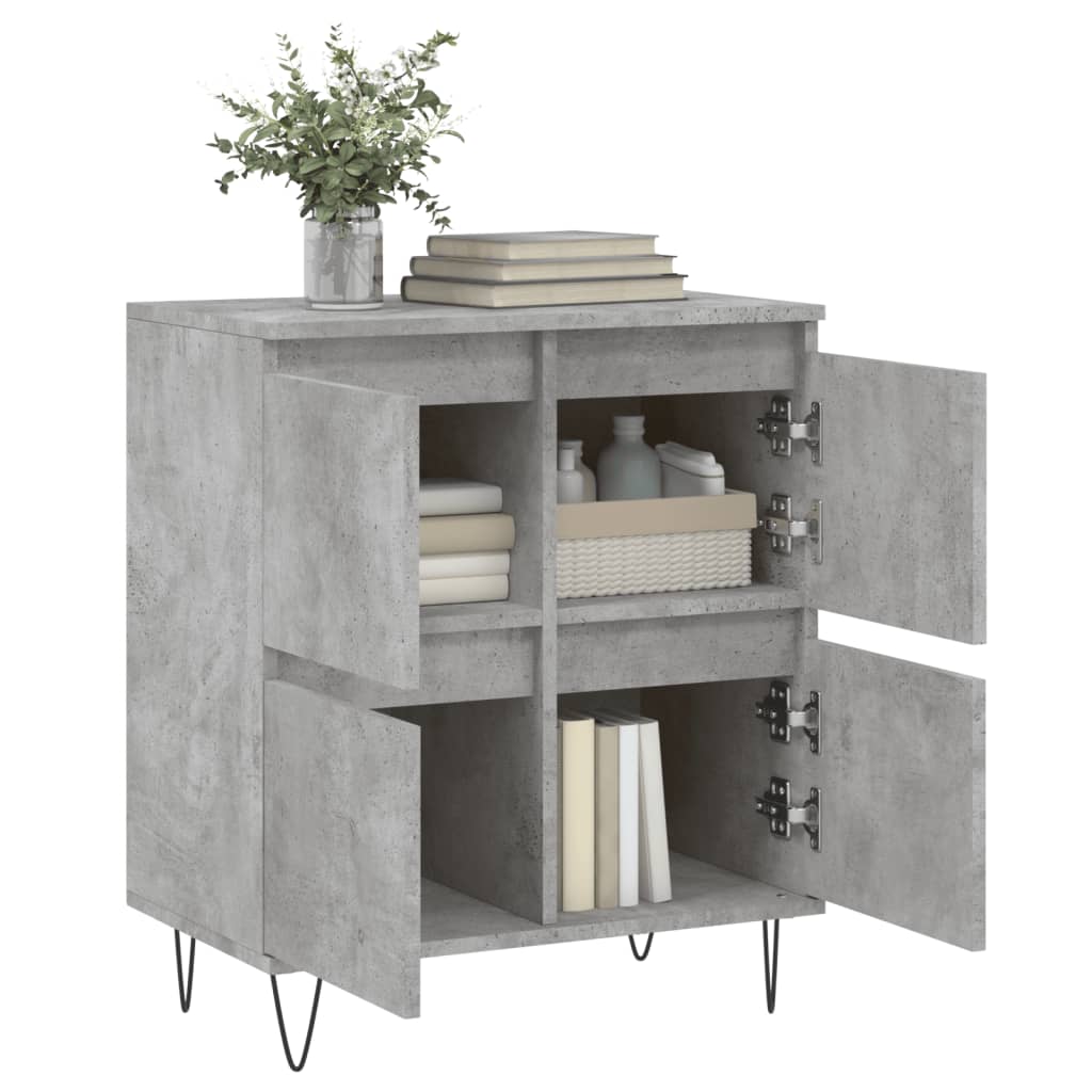 Buffet Gris béton 60x35x70 cm Bois d'ingénierie - XIOS