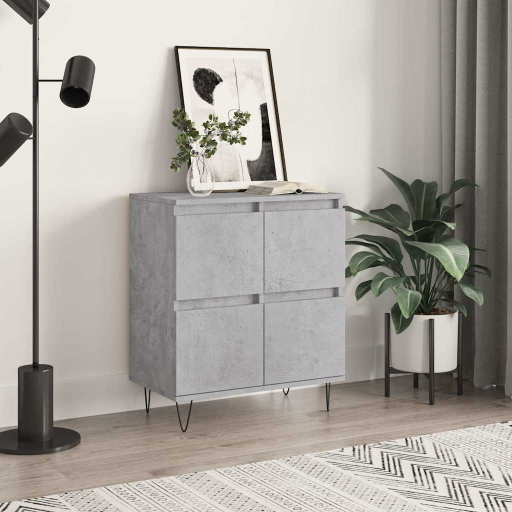 Buffet Gris béton 60x35x70 cm Bois d'ingénierie - XIOS