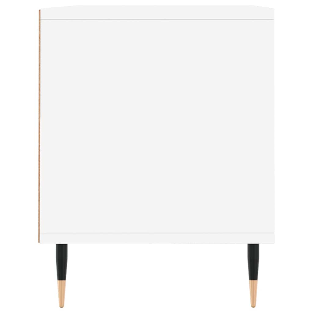 Meuble TV blanc 100x34,5x44,5 cm bois d'ingénierie - XIOS