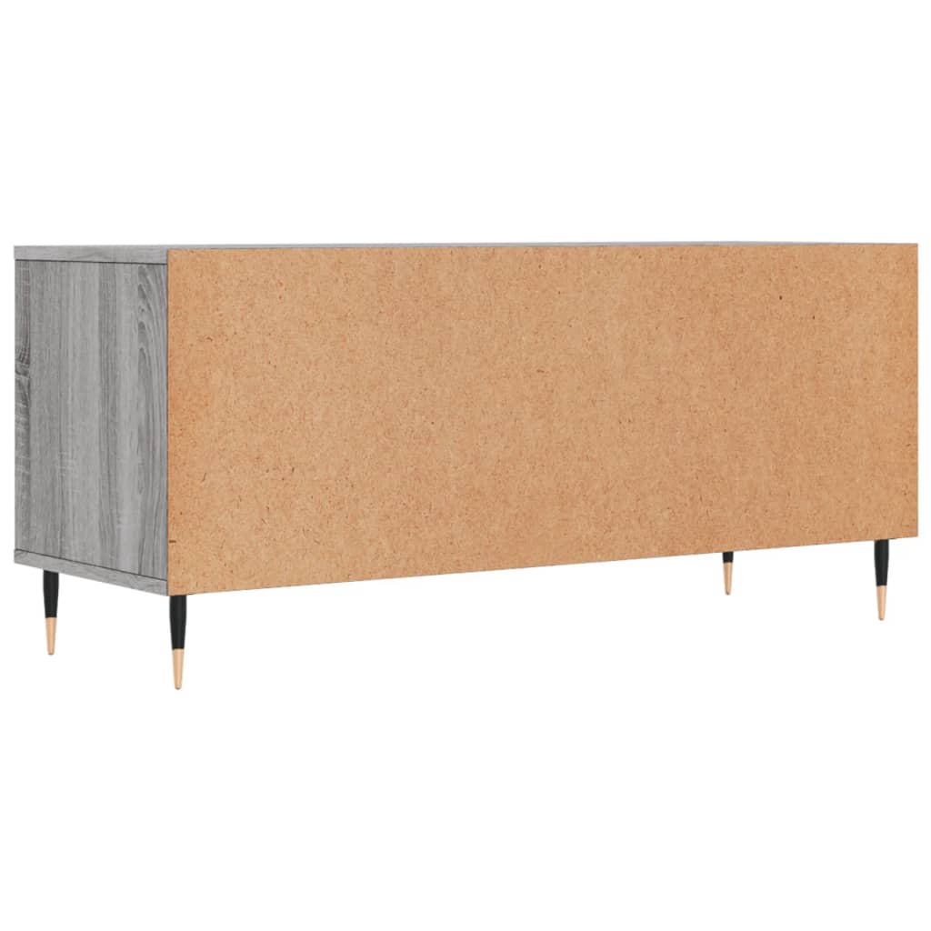 Meuble TV sonoma gris 100x34,5x44,5 cm bois d'ingénierie - XIOS