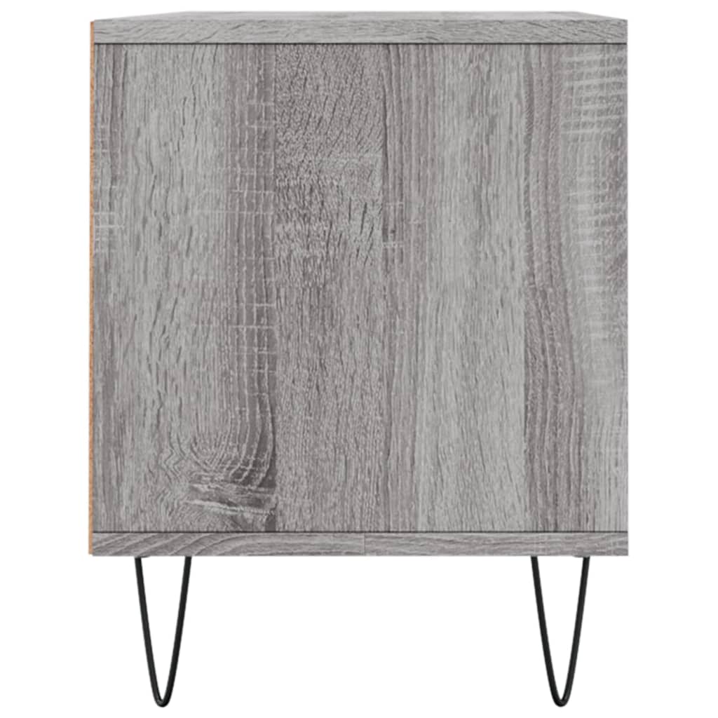 Meuble TV sonoma gris 100x34,5x44,5 cm bois d'ingénierie - XIOS