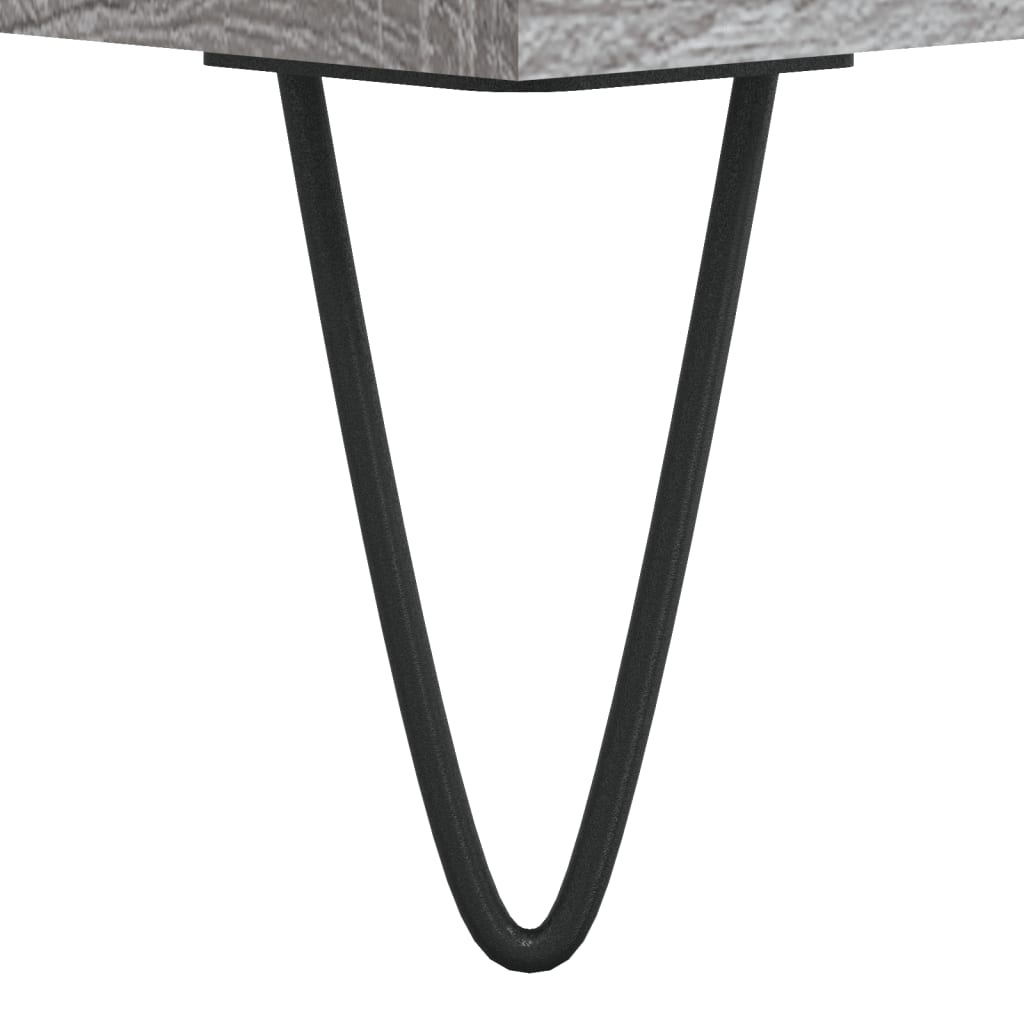 Meuble TV sonoma gris 100x34,5x44,5 cm bois d'ingénierie - XIOS