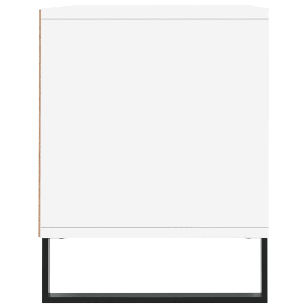 Meuble TV blanc 100x34,5x44,5 cm bois d'ingénierie - XIOS