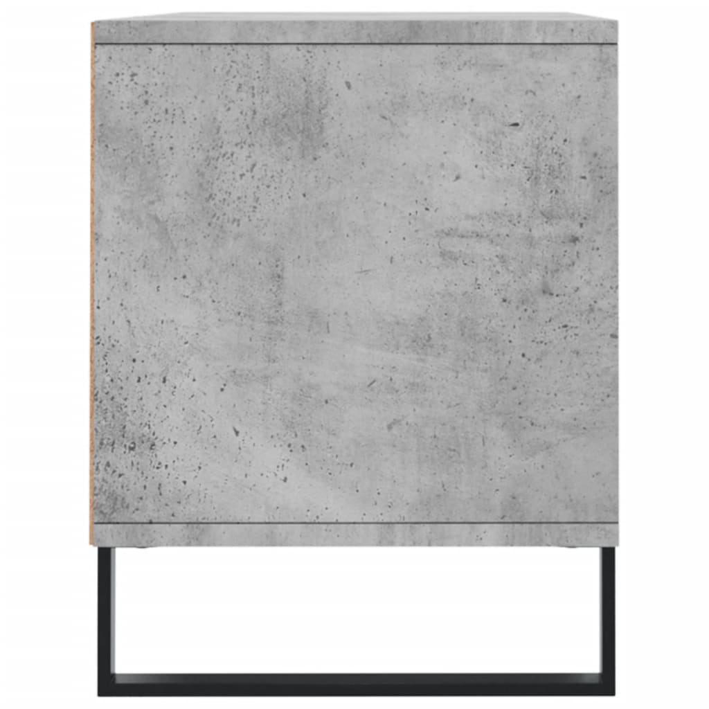 Meuble TV gris béton 100x34,5x44,5 cm bois d'ingénierie - XIOS