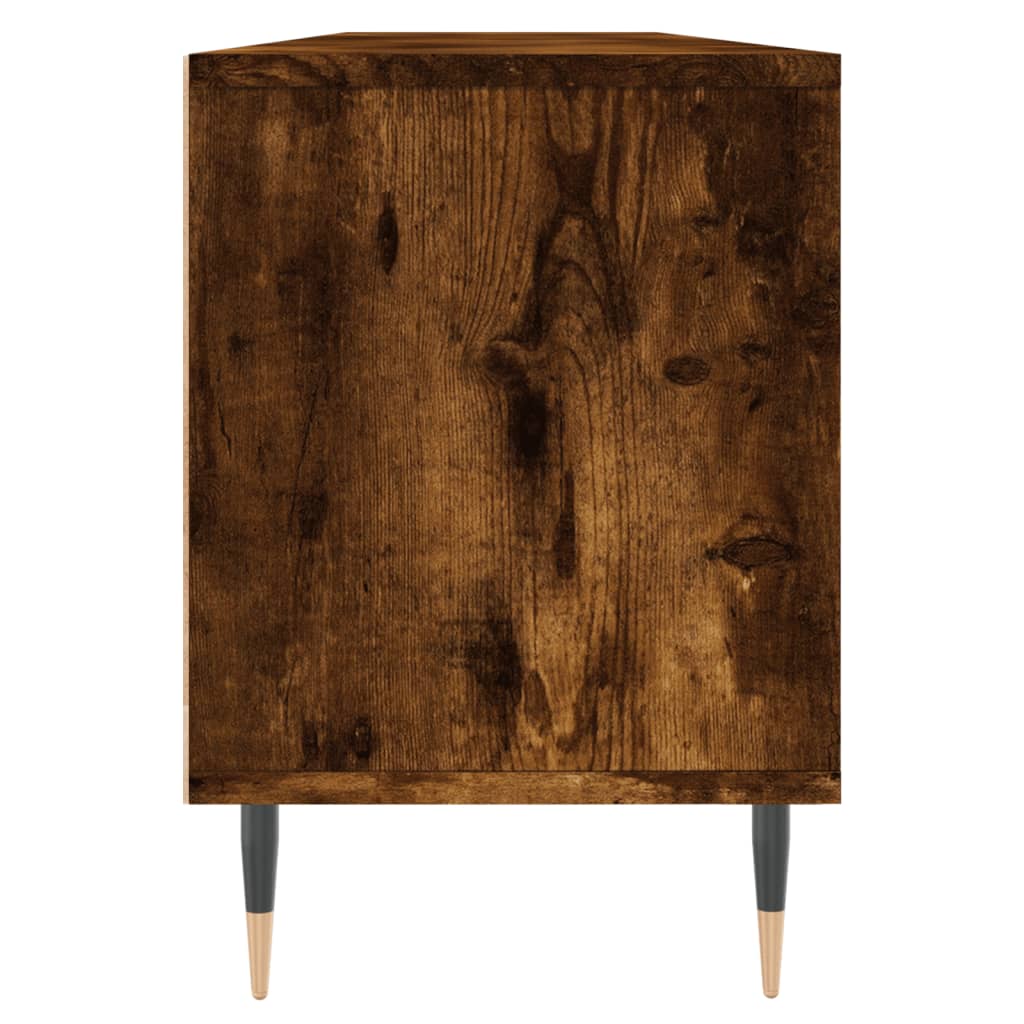 Meuble TV chêne fumé 150x30x44,5 cm bois d'ingénierie - XIOS