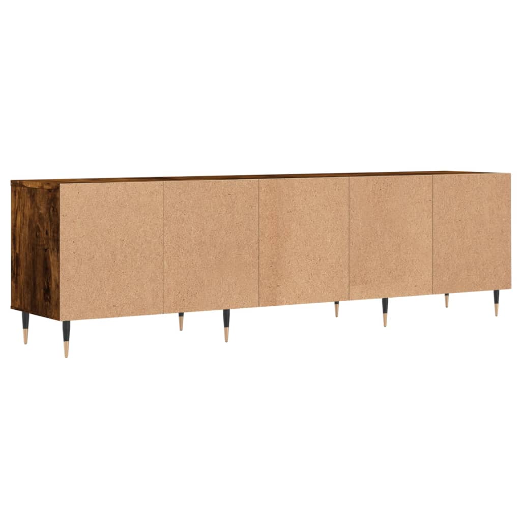 Meuble TV chêne fumé 150x30x44,5 cm bois d'ingénierie - XIOS