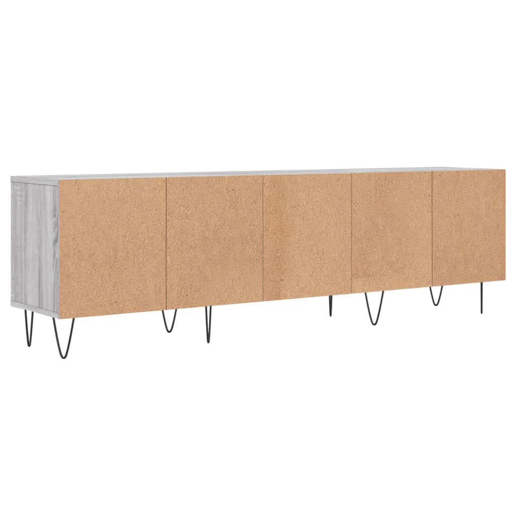 Meuble TV sonoma gris 150x30x44,5 cm bois d'ingénierie - XIOS
