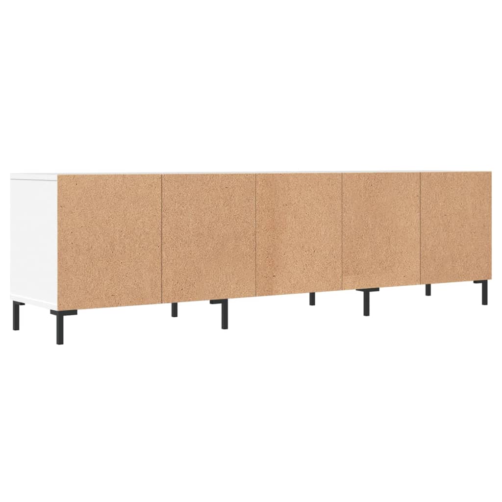 Meuble TV blanc 150x30x44,5 cm bois d'ingénierie - XIOS