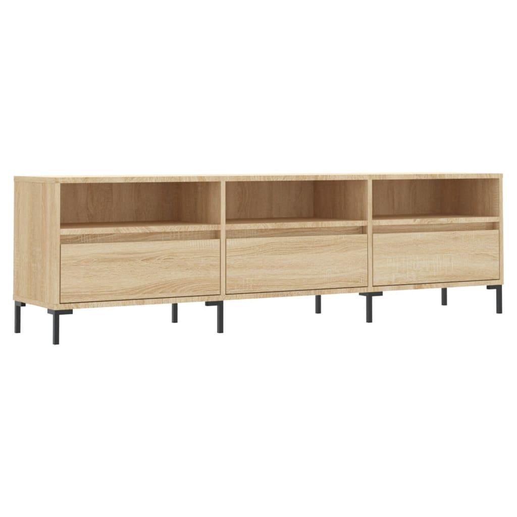 Meuble TV chêne sonoma 150x30x44,5 cm bois d'ingénierie - XIOS