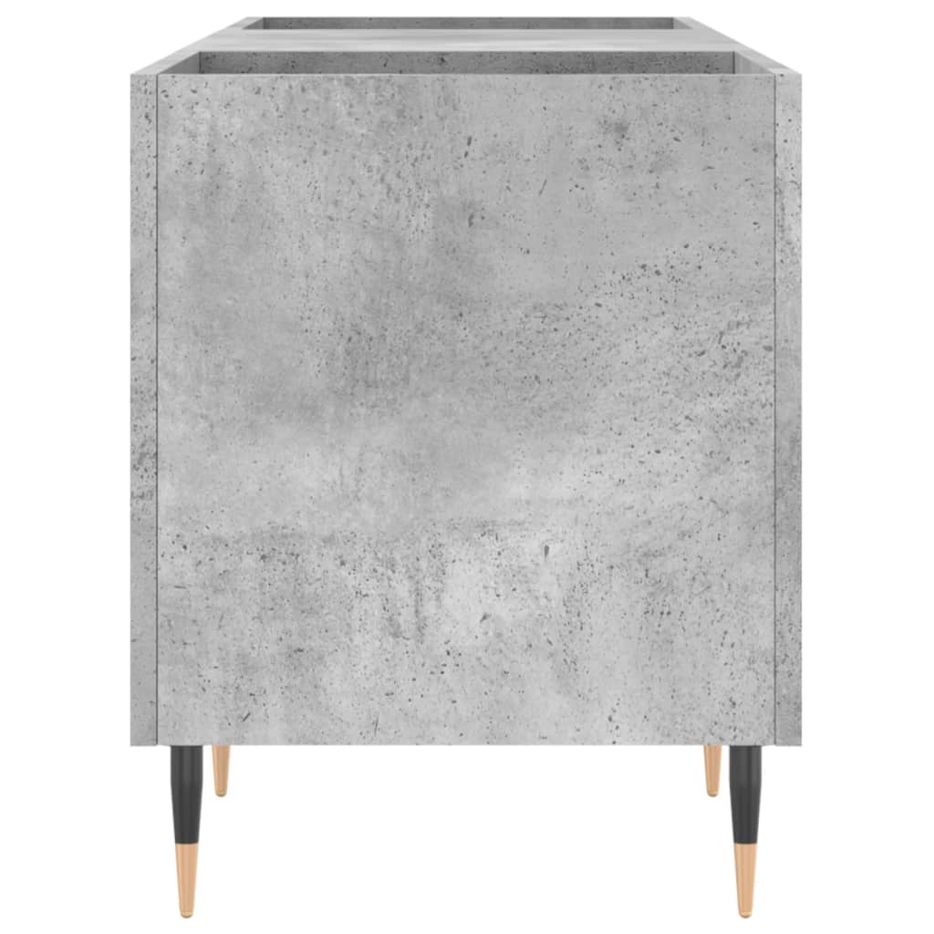 Armoire à disques gris béton 121x38x48 cm bois d'ingénierie - XIOS