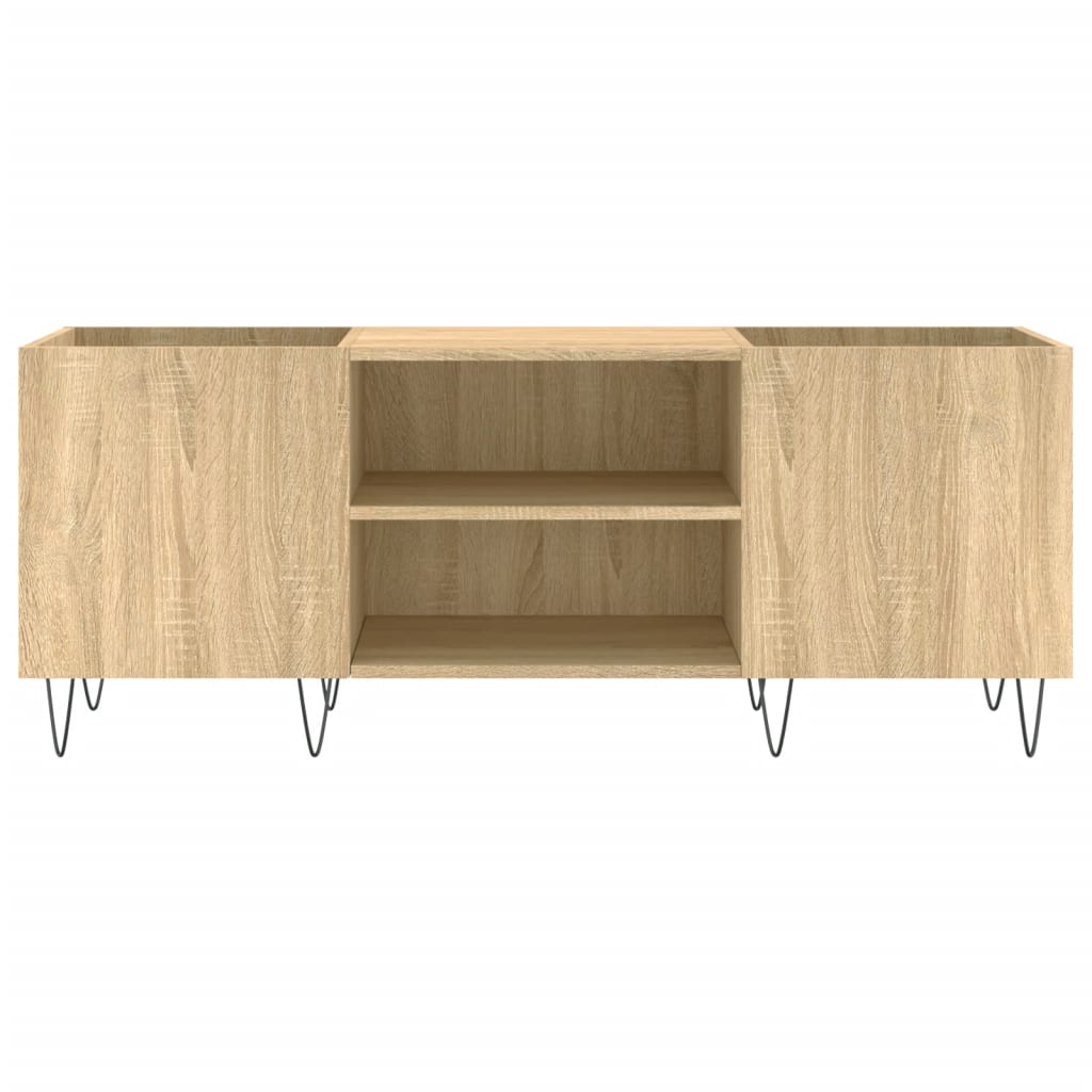 Armoire à disques chêne sonoma 121x38x48 cm bois d'ingénierie - XIOS
