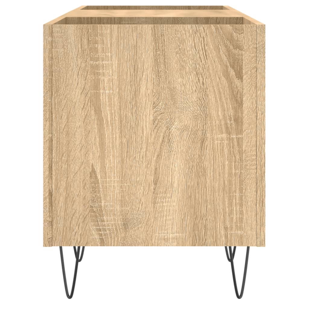 Armoire à disques chêne sonoma 121x38x48 cm bois d'ingénierie - XIOS
