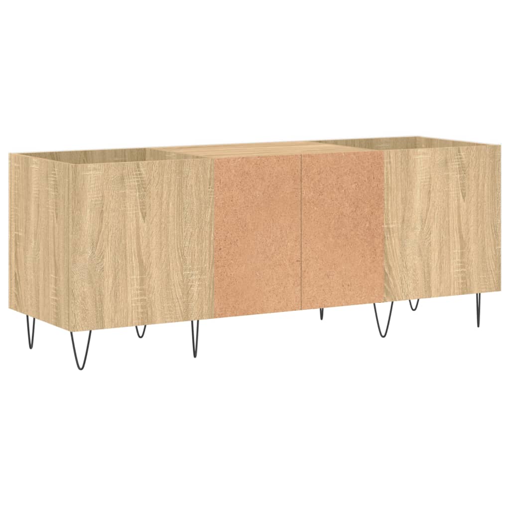 Armoire à disques chêne sonoma 121x38x48 cm bois d'ingénierie - XIOS