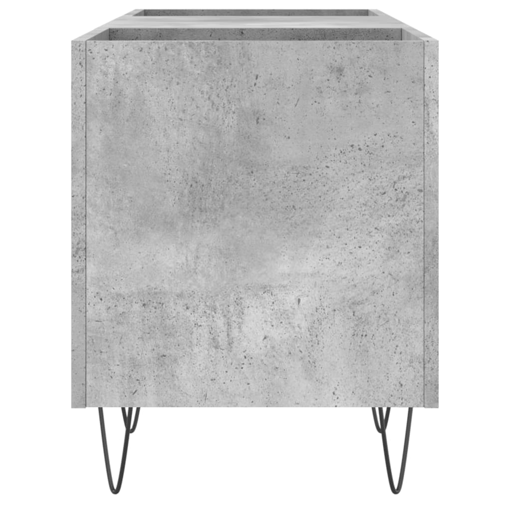 Armoire à disques gris béton 121x38x48 cm bois d'ingénierie - XIOS