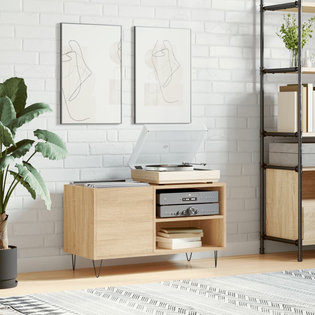 Armoire à disques chêne sonoma 85x38x48 cm bois d'ingénierie - XIOS
