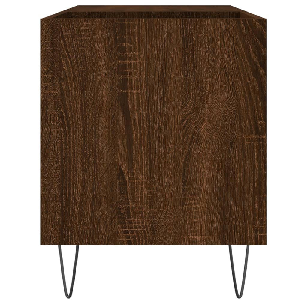 Armoire à disques chêne marron 85x38x48 cm bois d'ingénierie - XIOS