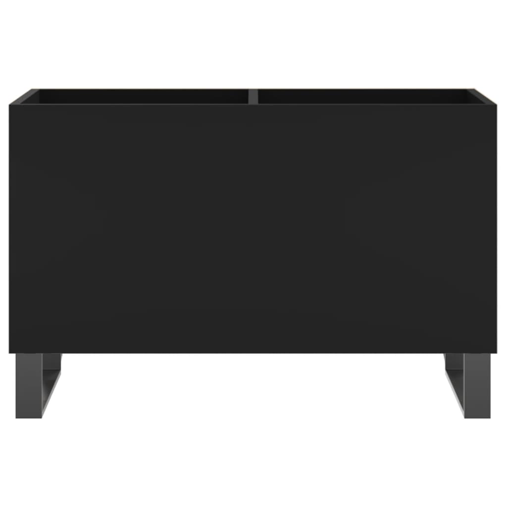 Armoire à disques noir 74,5x38x48 cm bois d'ingénierie - XIOS