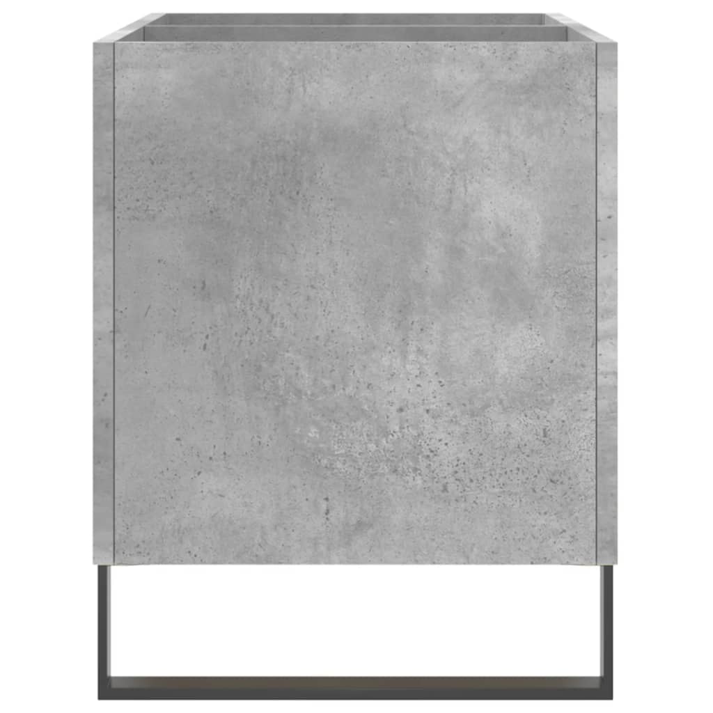 Armoire à disques gris béton 74,5x38x48 cm bois d'ingénierie - XIOS