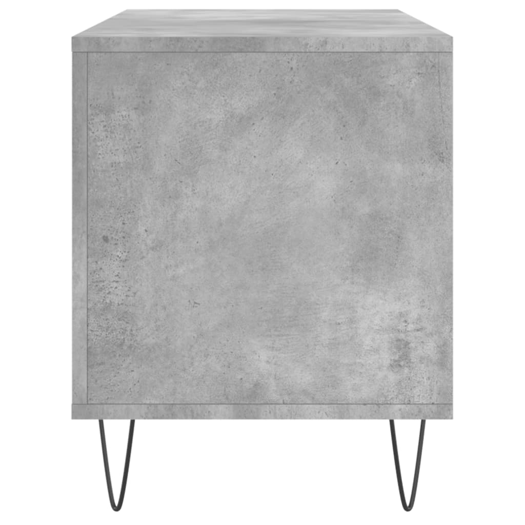 Armoire à disques gris béton 100x38x48 cm bois d'ingénierie - XIOS