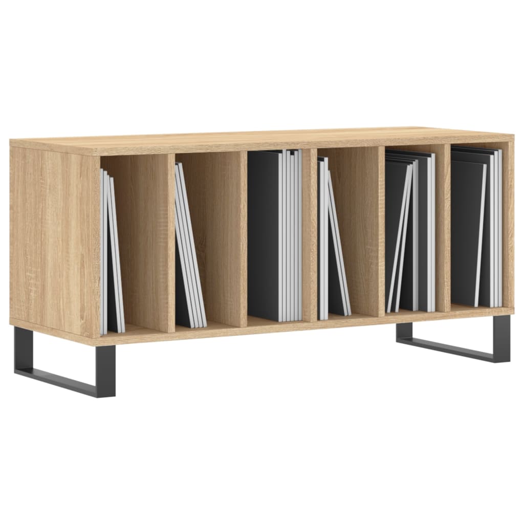 Armoire à disques chêne sonoma 100x38x48 cm bois d'ingénierie - XIOS