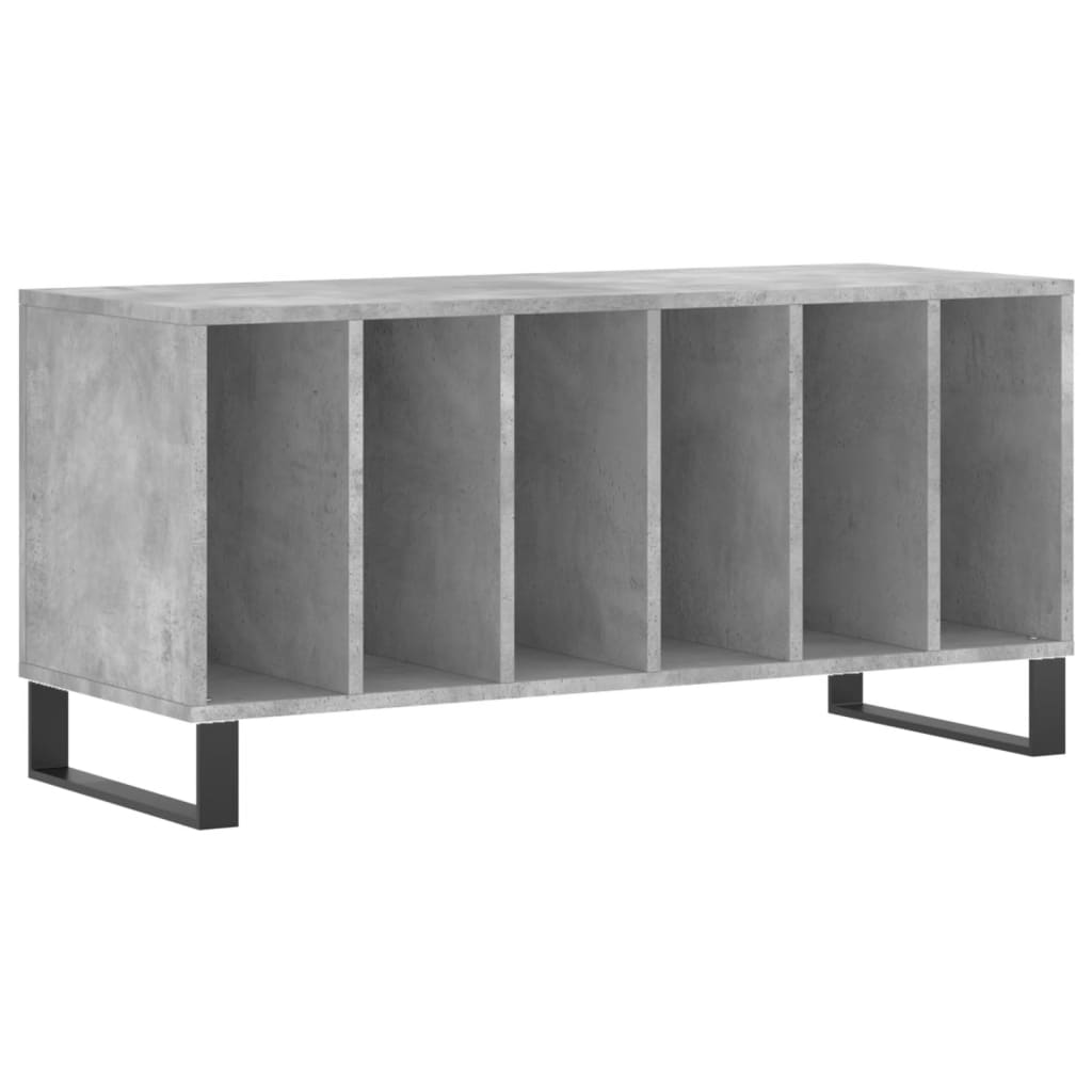 Armoire à disques gris béton 100x38x48 cm bois d'ingénierie - XIOS