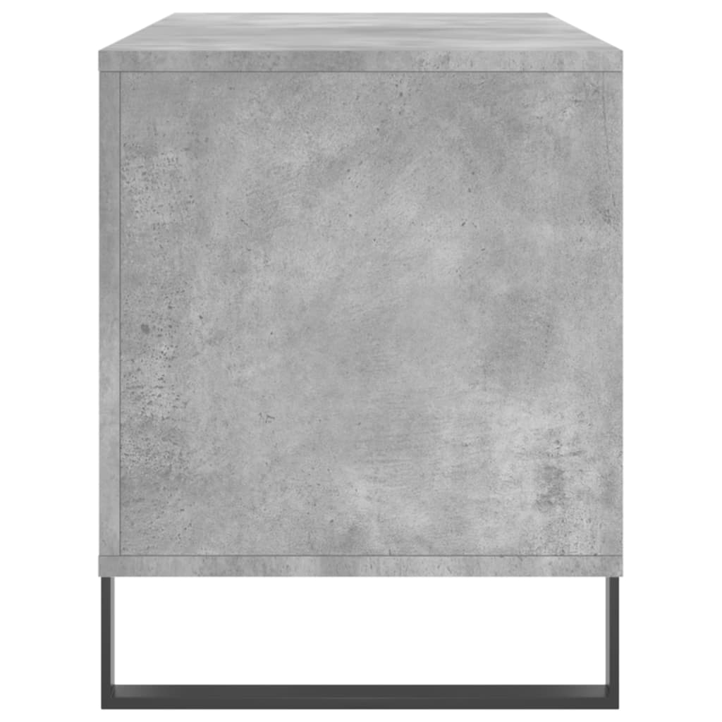 Armoire à disques gris béton 100x38x48 cm bois d'ingénierie - XIOS