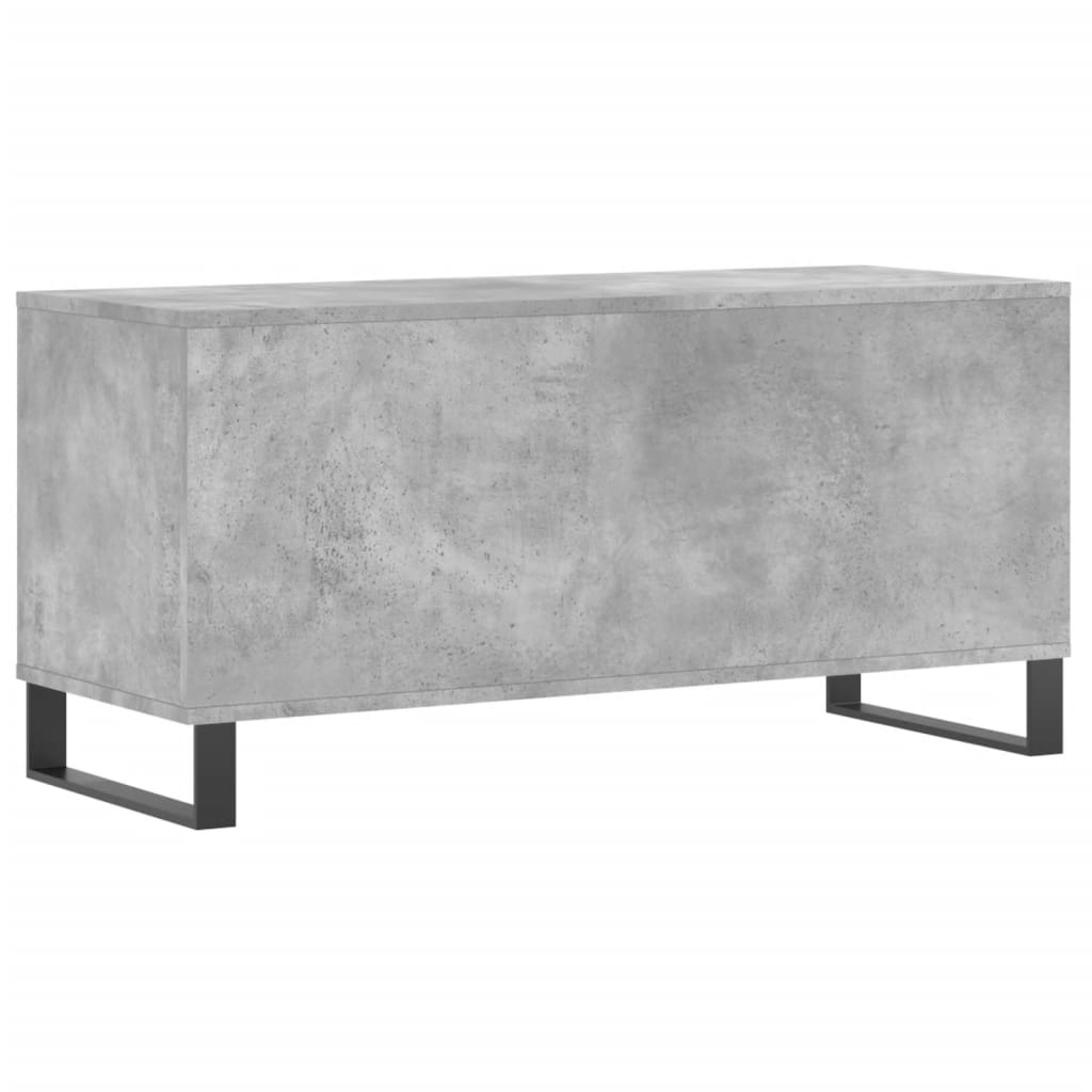 Armoire à disques gris béton 100x38x48 cm bois d'ingénierie - XIOS