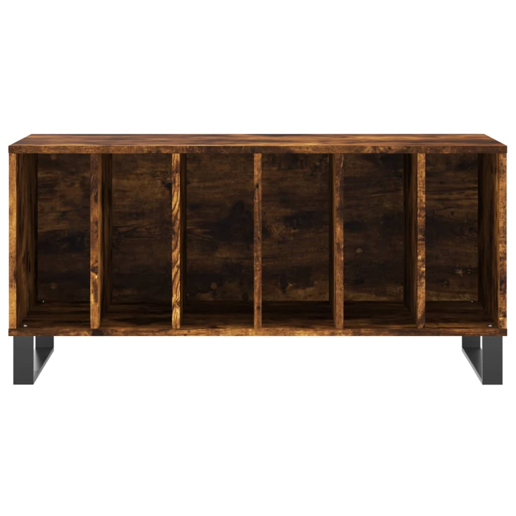 Armoire à disques chêne fumé 100x38x48 cm bois d'ingénierie - XIOS