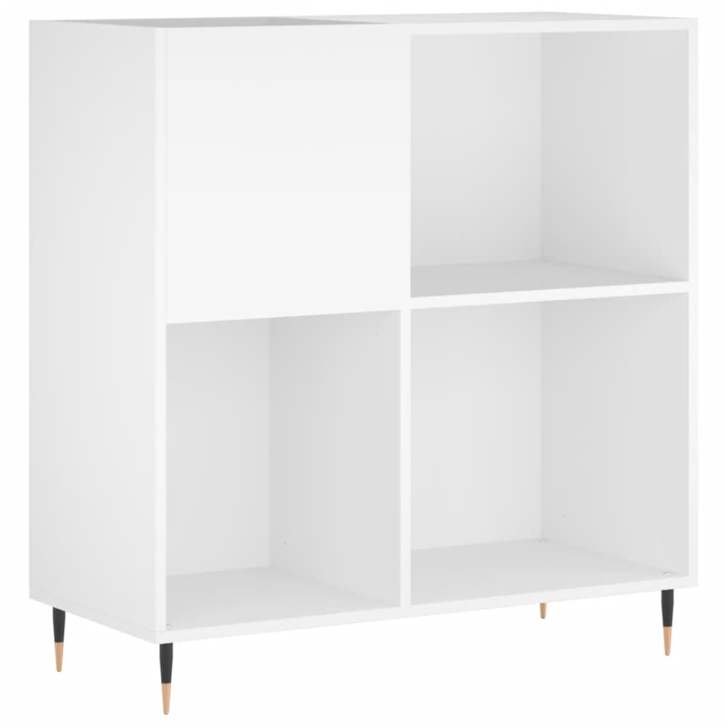 Armoire à disques blanc 84,5x38x89 cm bois d'ingénierie