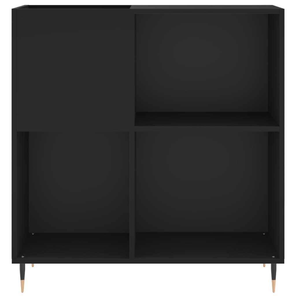 Armoire à disques noir 84,5x38x89 cm bois d'ingénierie - XIOS