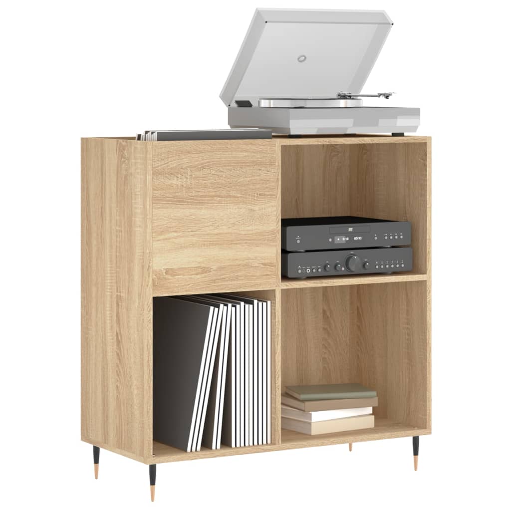 Armoire à disques chêne sonoma 84,5x38x89 cm bois d'ingénierie - XIOS