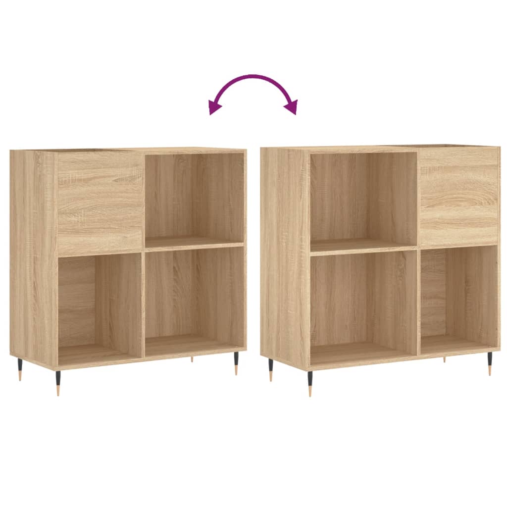 Armoire à disques chêne sonoma 84,5x38x89 cm bois d'ingénierie - XIOS