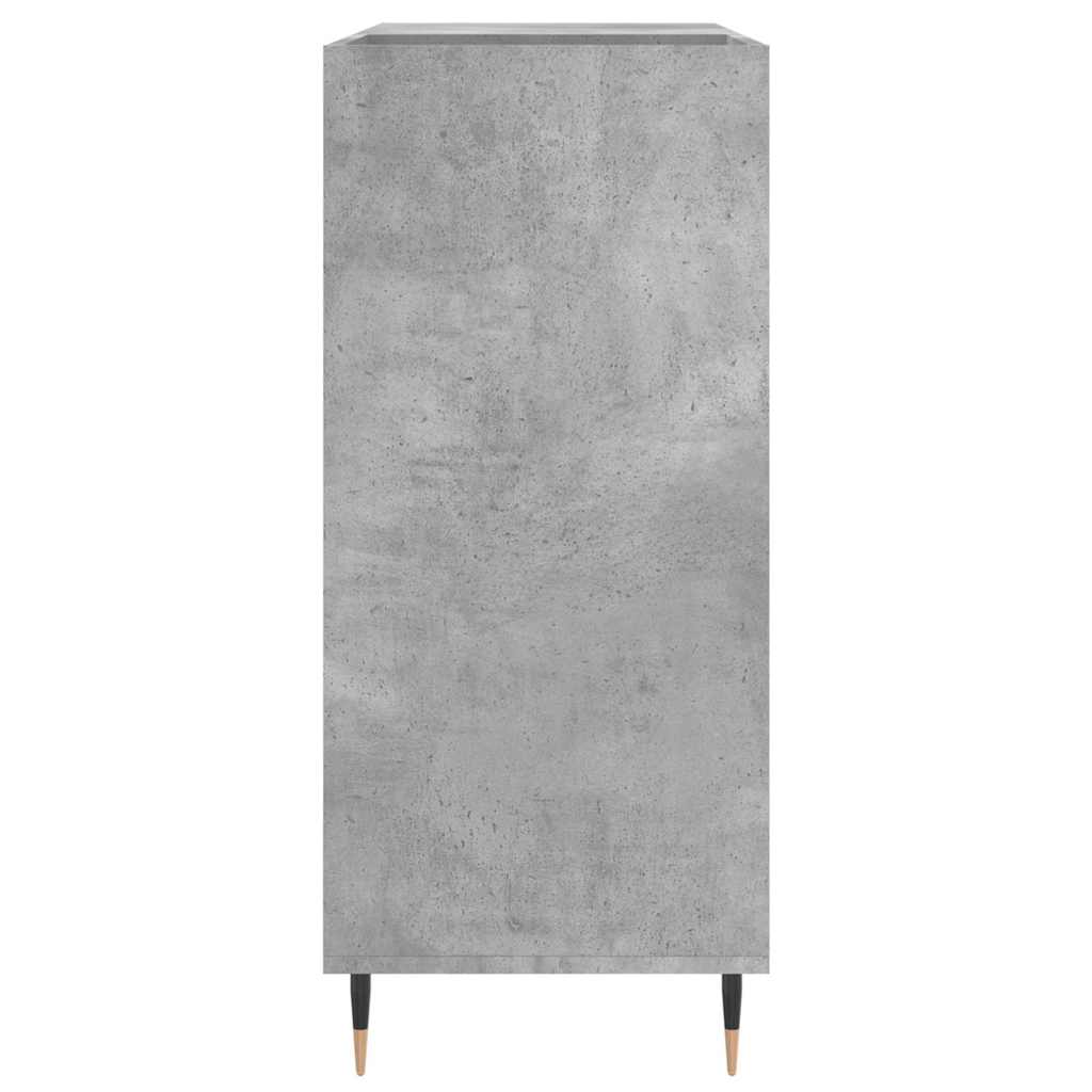 Armoire à disques gris béton 84,5x38x89 cm bois d'ingénierie - XIOS