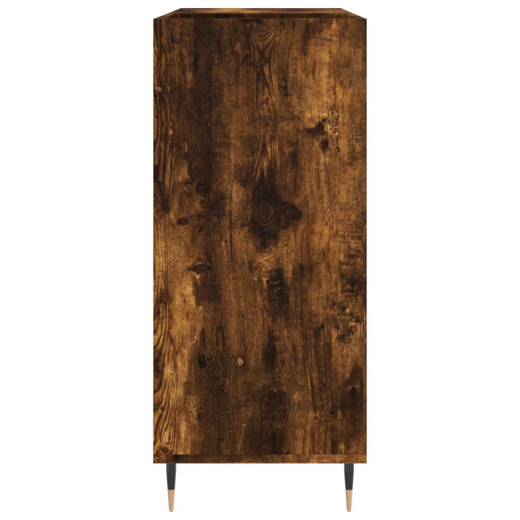 Armoire à disques chêne fumé 84,5x38x89 cm bois d'ingénierie - XIOS