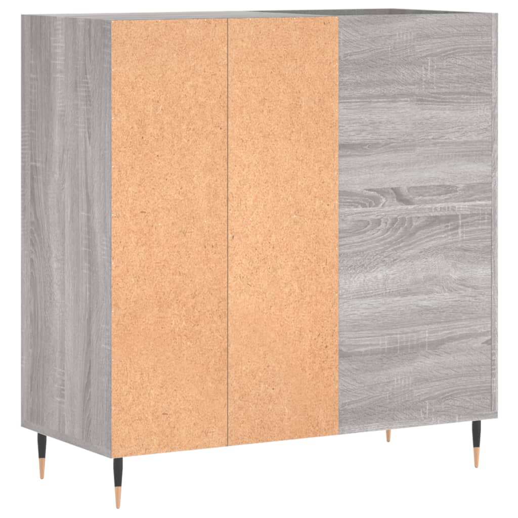 Armoire à disques sonoma gris 84,5x38x89 cm bois d'ingénierie - XIOS
