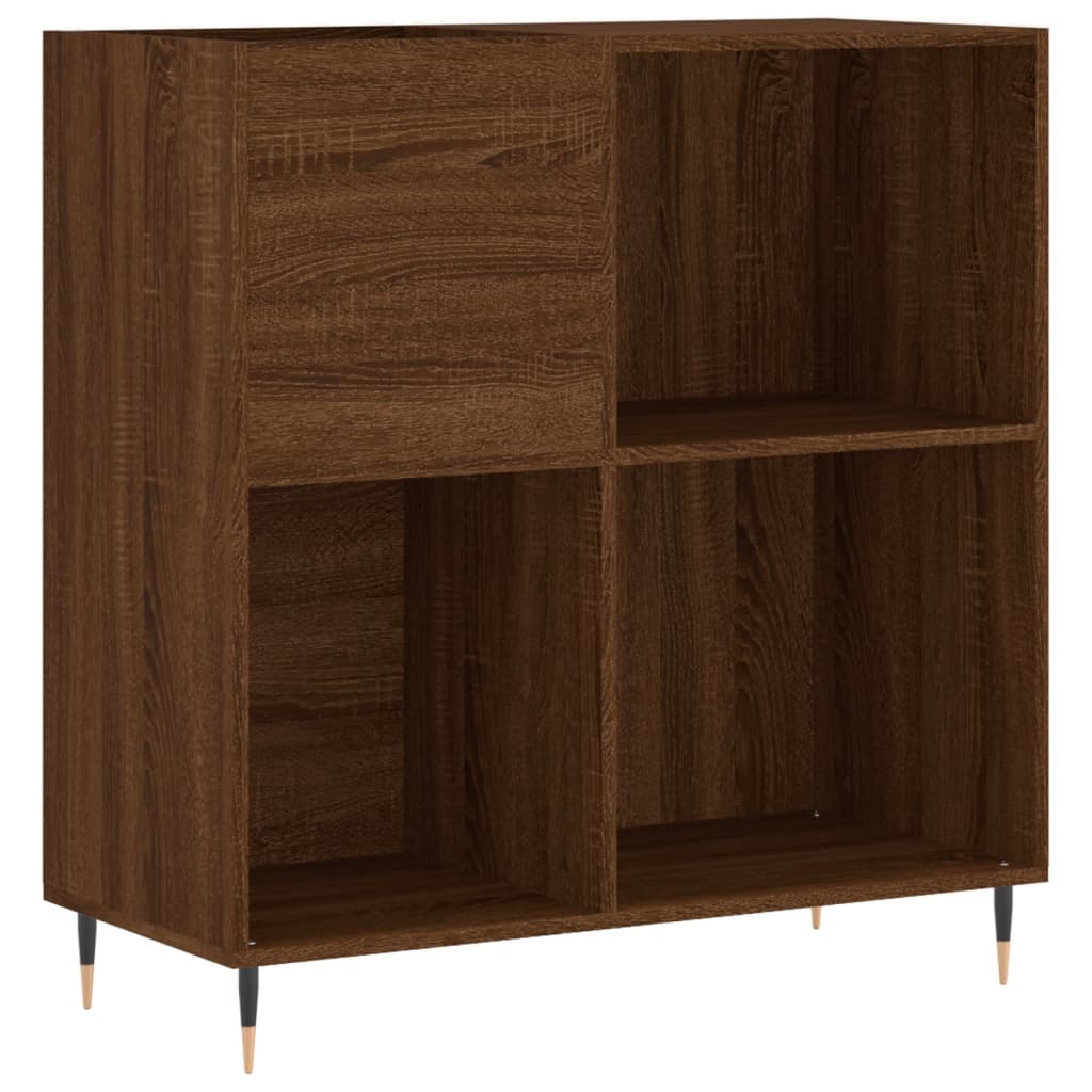 Armoire à disques chêne marron 84,5x38x89 cm bois d'ingénierie - XIOS