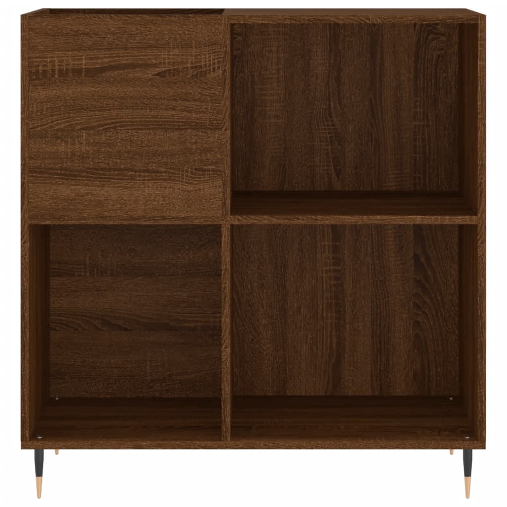 Armoire à disques chêne marron 84,5x38x89 cm bois d'ingénierie - XIOS