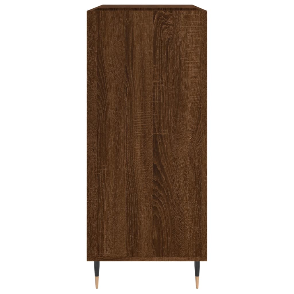 Armoire à disques chêne marron 84,5x38x89 cm bois d'ingénierie - XIOS