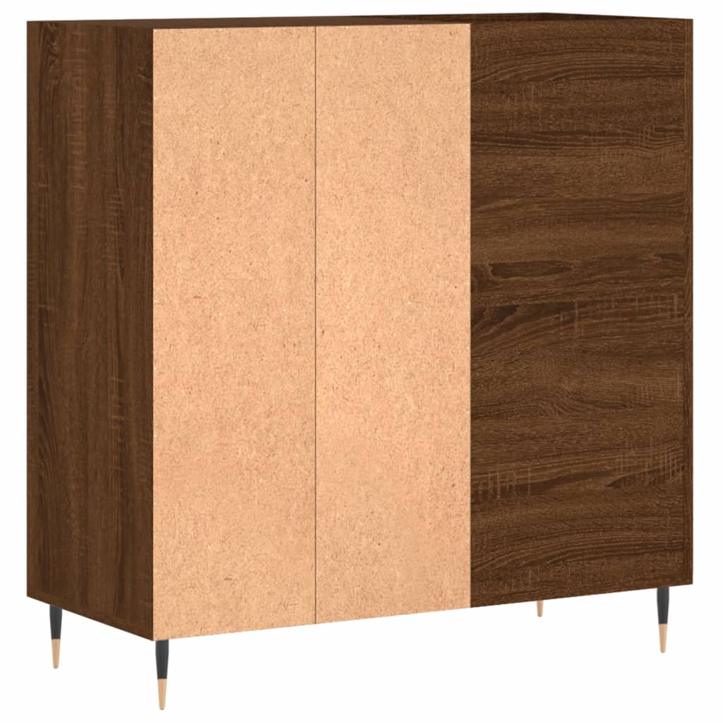 Armoire à disques chêne marron 84,5x38x89 cm bois d'ingénierie - XIOS